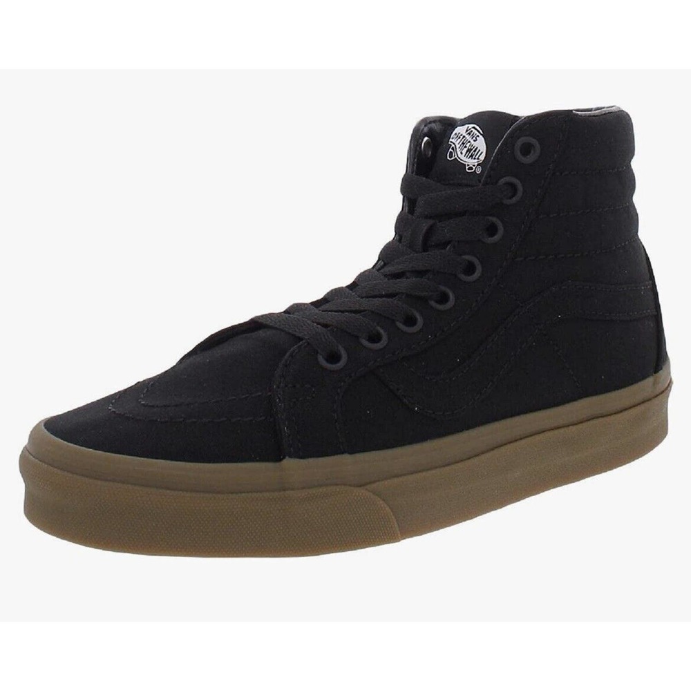 Vans SK8-HI Reissue Canvas Athletic Sneakers Black Trainers MEN'S 7.5 Women 9